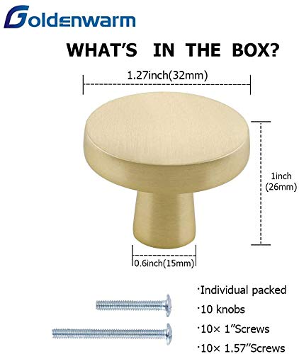 goldenwarm 15 Pieces Furniture Knobs Gold Handles Gold Cabinet Knobs Drawer Knob Drawer Pulls Vintage Furniture Knobs Vintage