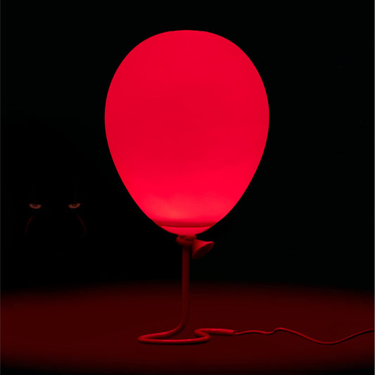 Pennywise Red Balloon Lamp - Officially licensed IT movie merchandise, creepy Halloween decoration, collector's gift for horror fans.