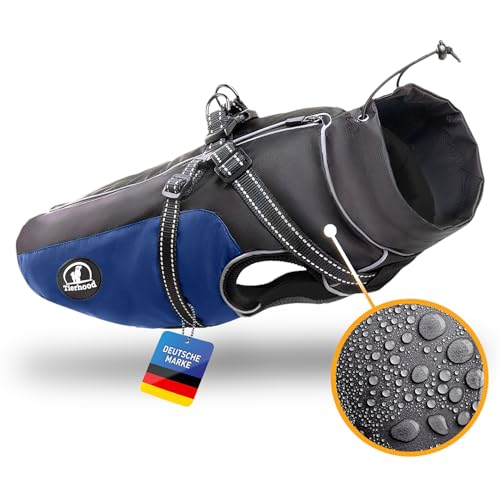 Animalhood Raincoat for Dogs - Waterproof Dog Raincoat - Reflective Dog Rain Jacket - Dog Coat with Harness Included Waterproof