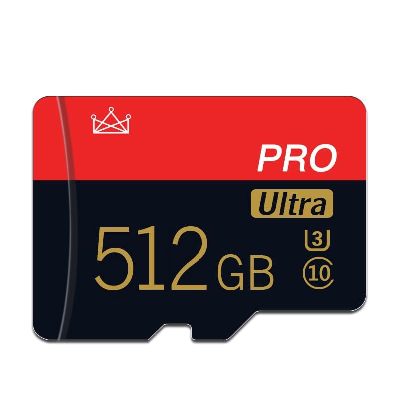 512GB Micro SD Card Class 10 Memory Card High Speed Mini SD Card with Adapter for Computer, Tachograph, Tablet, Drone.