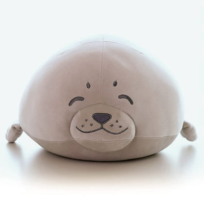 Seal plush toy 40cm, Seal stuffed animal cushion, Soft cushion doll for children girlfriend, cute fluffy stuffed animal, filled plush plush toy decorative cushion plush toy gifts