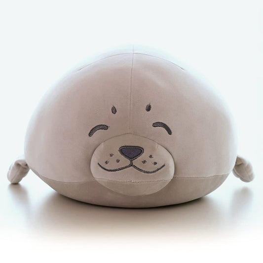 Seal plush toy 40cm, Seal stuffed animal cushion, Soft cushion doll for children girlfriend, cute fluffy stuffed animal, filled plush plush toy decorative cushion plush toy gifts