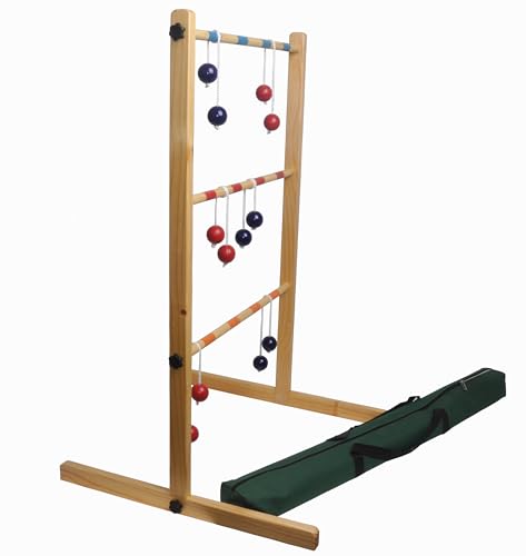 Izzy Ladder Golf Outdoor Wooden Ladder Game - Toss Game for Family Kids Outdoor Celebration Fun Sport for Young and Old from 3 Years Up (100H x 62L x 60W cm)