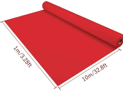 Uyoyous 100x1000cm Red Carpet, Wedding Runner Event Rug 2mm Red Carpet Aisle Runner, disposable mat for wedding, party, ceremony, wedding decoration.
