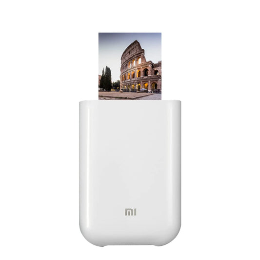 Xiaomi Mi Portable Photo Printer, portable laser printer, glossy photo paper, thermal printing, Bluetooth/USB/WiFi, White, Italian version