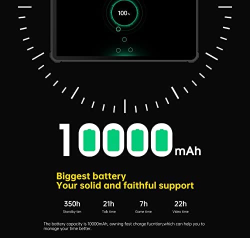 OUKITEL RT1 Outdoor Tablet, 10.1 inch FHD+ 10000mAh, Android 11 rugged outdoor Tablet PC, 4GB RAM 64GB ROM, Octa Core processor Helio P22, 1200 x 1920 IPS, 4G LTE Tablet, 16MP Camera, Wi-Fi, GPS.