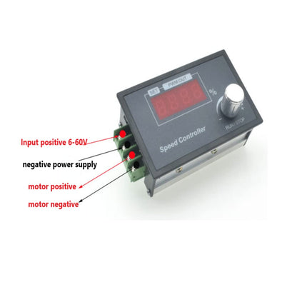Aideepen PWM Motor Speed Controller, DC 6-60V 12V 24V 36V 48V 30A DC Motor Speed Controller, Adjustable Speed Continuous Controller Motor Knob