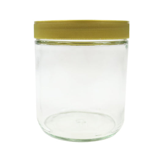 48 Neutral glasses 500g (405ml) in a box with lid for food Honey jars Neutral glasses Glass Bees Honey Jam Fruits Storage jar