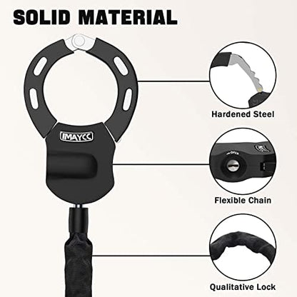 IMAYCC E Scooter lock, handcuff lock, bicycle accessory, lock for e scooter, includes a portable hanging bag.