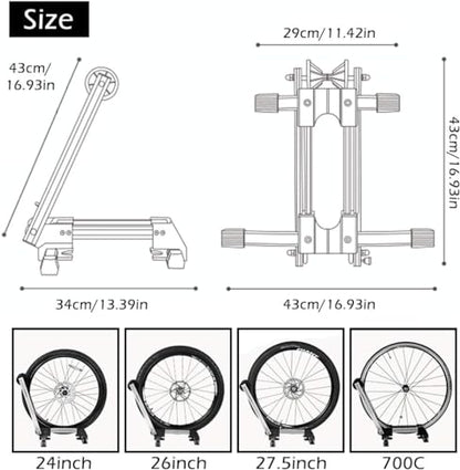 ROCKBROS Bicycle Stand Rear Wheel Display Stand Bike Holder Foldable Aluminum