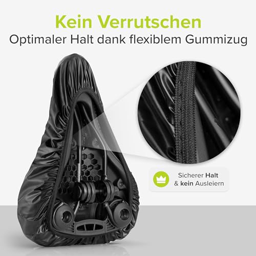 VELMIA Bike Mudguard Set [24-29 inches] with Bike Saddle Rain Cover - Universal Bike Mudguard, Mountain Bike, MTB Clip-On Mudguard for protection against splashing water & dirt.
