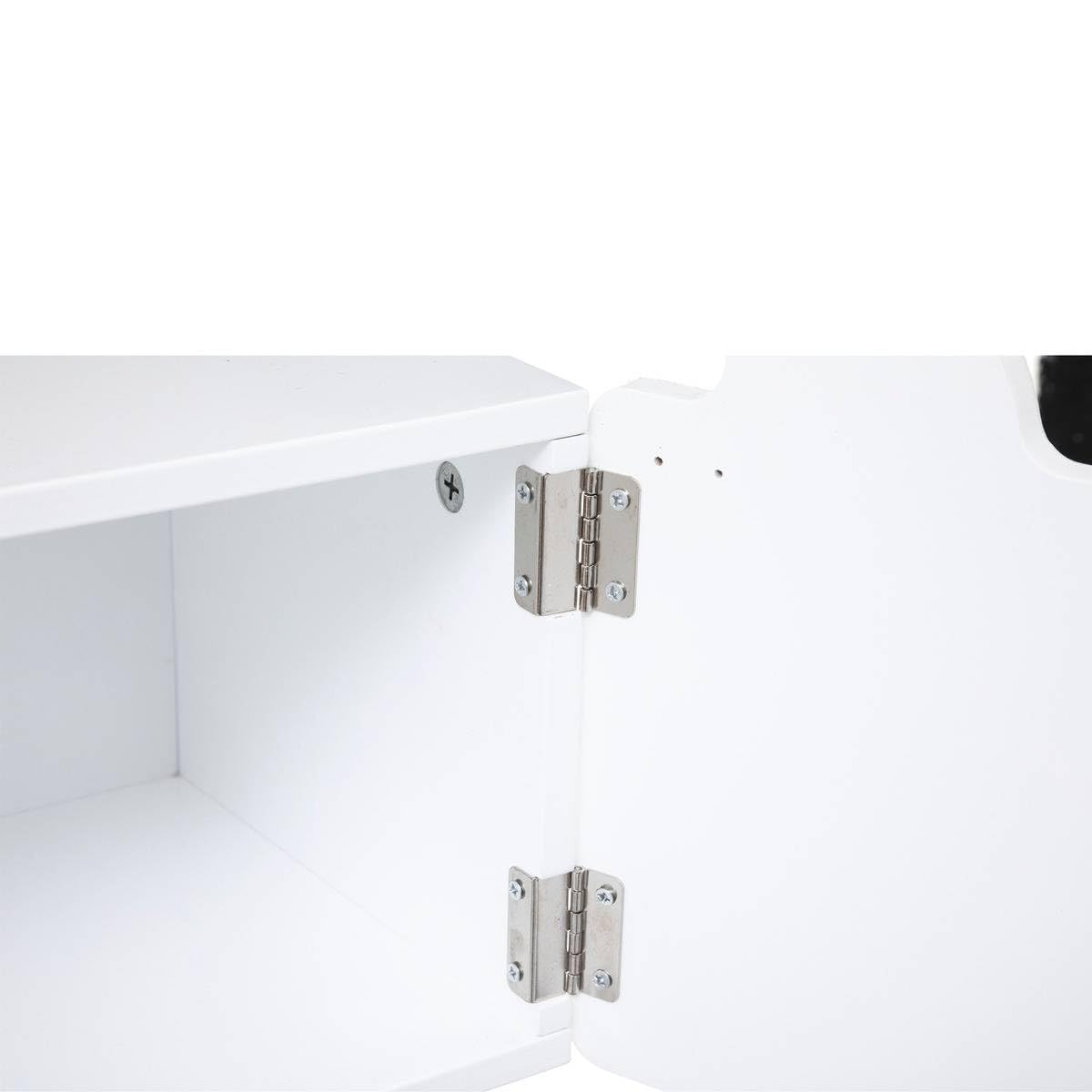 Atmosphera - Children's bedside table Fox - white - wood - Multicolor