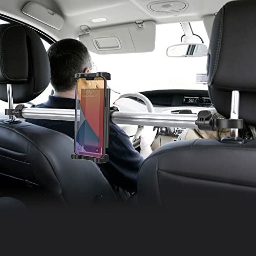 Girafus Tablet Holder for Car Headrest Middle 4-13 Inch Tablet Car Mount Backseat Tablet Holder between Headrests Rear fits iPad, iPad Pro, Switch, Galaxy. Tablet Holder Car Back Seat H3.