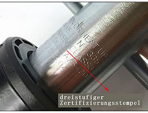 ZREBZYR gas spring office chair up to 200kg load capacity, gas spring gas lift for office chair for stool and swivel chair, TüV, GS and LGA tested, 190 (black, 190)