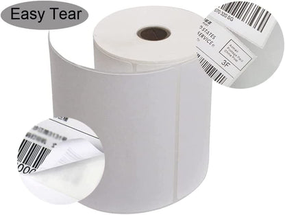4 Rolls of 4" x 6" (100mm x 150mm) Direct Thermal Shipping Labels Adhesive Labels for Mailing Addresses Shipping Labels (250 Sheets/Rolls)