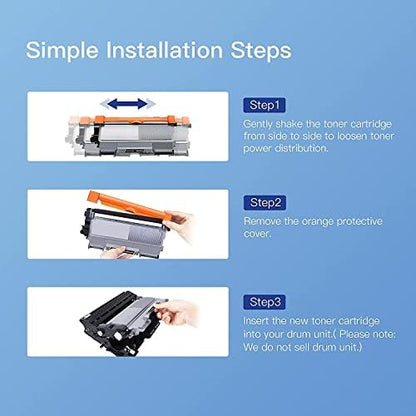 GPC IMAGE TN2220 TN 2220 Compatible Toner for Brother TN-2010 TN-2220 TN2010 for Brother MFC-7360N HL-2130 FAX-2840 HL-2250DN DCP-7055 MFC-7460DN DCP-7055W HL-2240 HL-2270DW MFC-7860DW (2-Pack)