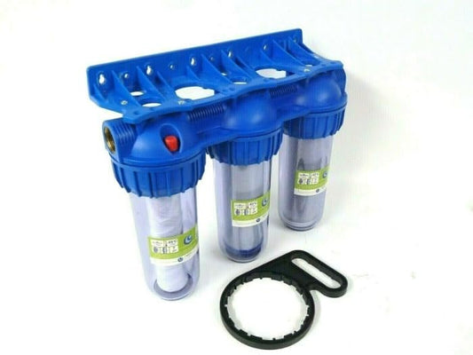 3-stage leak-proof pre-filter system water filter 3/4 inch female thread for water supply house/garden pumps, house waterworks