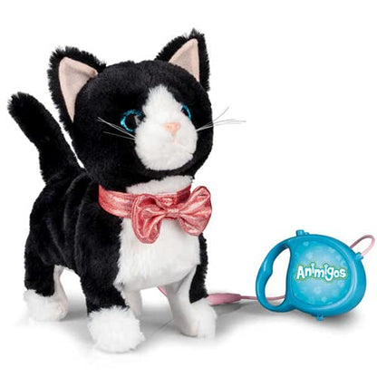 Animigos plush cat that meows and walks (with remote control)
