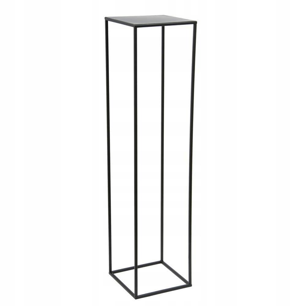 HowHomely Flower Stand Metal Black 100 cm High - Solid and Sturdy Metal Plant Stand - Plant Holder for Decoration in Living Room, Bedroom, or Office