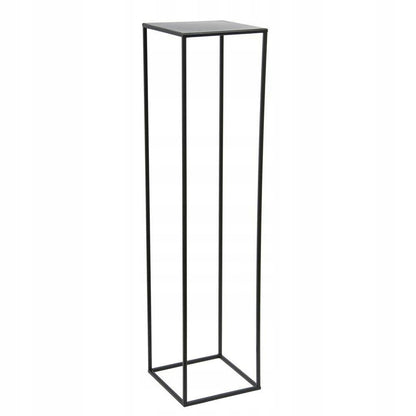 HowHomely Flower Stand Metal Black 100 cm High - Solid and Sturdy Metal Plant Stand - Plant Holder for Decoration in Living Room, Bedroom, or Office
