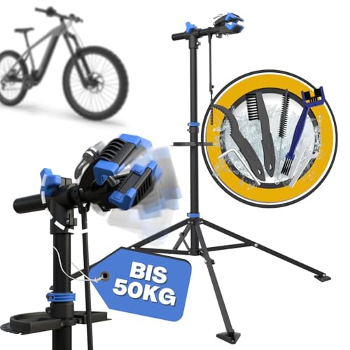Tarpofix® Bicycle Assembly stand up to 50kg for E-bike | Bicycle Assembly stand for bicycles | Professional Bicycle Repair stand | Heavy duty bike holder Ebike | Bike stand repair & maintenance | Anthracite