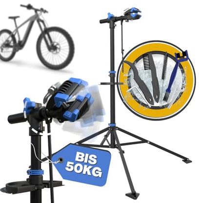 Tarpofix® Bicycle Assembly stand up to 50kg for E-bike | Bicycle Assembly stand for bicycles | Professional Bicycle Repair stand | Heavy duty bike holder Ebike | Bike stand repair & maintenance | Anthracite