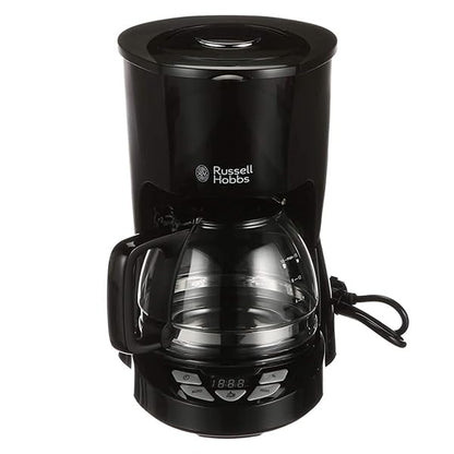 Russell Hobbs coffee maker with digital timer, shower head for optimal extraction & aroma. Textures+ (1 to 12 cups, 1.25l glass carafe, keep-warm plate, drip-stop) Filter coffee machine 22620-56.