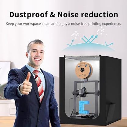 3D printer enclosure, large protective cover for Creality Ender 3 Max / 3 Max Neo / 3 S1 Plus / 5 Pro / 5 Plus / K1 Max / CR-10 / 10S / 10S PRO / CR-20 3D printers, 700x750x900mm.