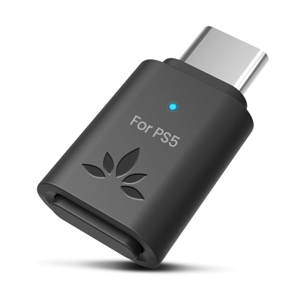 Avantree C81-Gaming - USB-C Bluetooth 5.3 audio adapter for PS5, Qualcomm chip, aptX Adaptive & HD, premium sound, compatible with AirPods, Bose headphones & more.