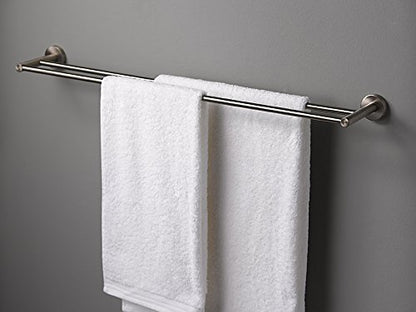 Haceka Kosmos Tec 1119687, double towel holder, 80 cm
