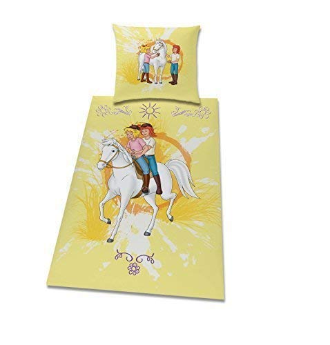 Tex idea bedding Smooth Bibi and Tina Blocksberg 135 x 200 Zipper Gift New - All-In-One-Outlet-24 -