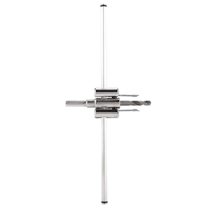30-300mm Silver Adjustable Hole Saw Drill Set Circle Hole Saw Drill Set DIY Woodworking Hole Drill Tool