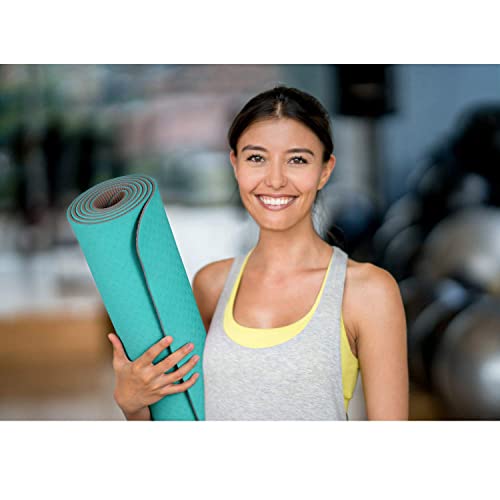 TOPLUS Premium Yoga Mat made of high-quality TPE, non-slip Yoga Mat Gymnastics Mat Exercise Mat Sports Mat for Yoga, Pilates, Fitness, etc. - Dimensions 183cm Length 61cm Width