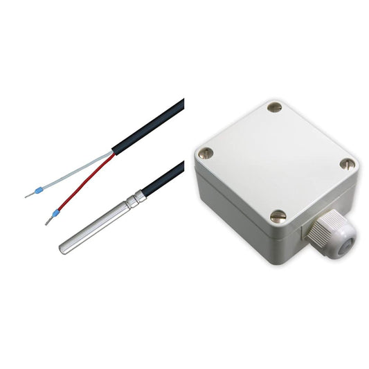 iOVEO 035HP05210 - NTC 10kOhm temperature sensor with PVC cable up to 105°C, temperature sensor & 001AF05200 - Outside temperature sensor, 2-wire connection, heating sensor, NTC sensor