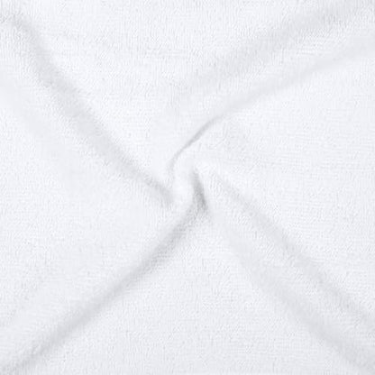 Amazon Basics face towels for bathroom, 100% cotton, highly absorbent washcloths, quick-drying, towels for beauty salon, 30 x 30 cm, 12-pack, white.