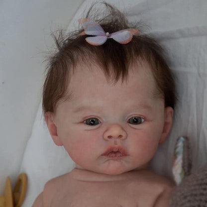 Zero pam Reborn Baby full silicone lifelike 45 cm washable dolls with hair baby doll like real baby silicone baby girl realistic looking baby dolls