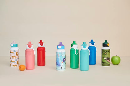 Mepal Little Dutch Pop-up Campus water bottle - Personalized kids' bottle with name - Leak-proof for school - BPA-free & dishwasher safe - 400 ml - Flowers & Butterflies