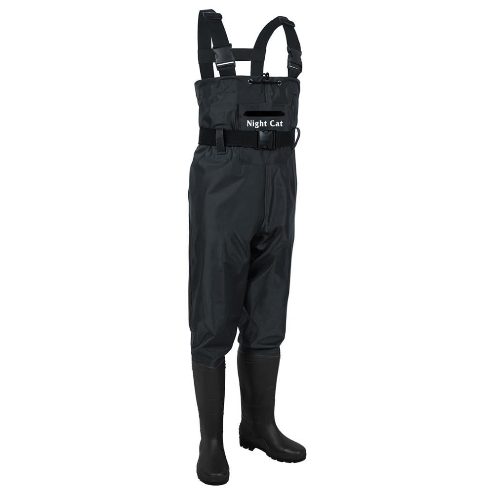 Night Cat Chest Waders Men Women Chest Waders with Boots Waterproof Breathable Crosswater Waders