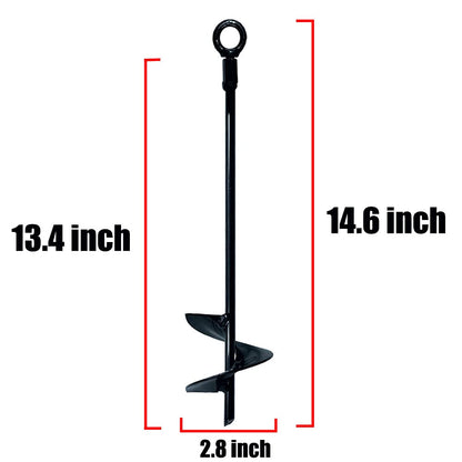 Jayzod Trampoline Anchor 15 Inch Set with 4 Tent Pegs Heavy Duty Trampoline Anchor Kit Swing for Metal Swing Set - Strong Wind