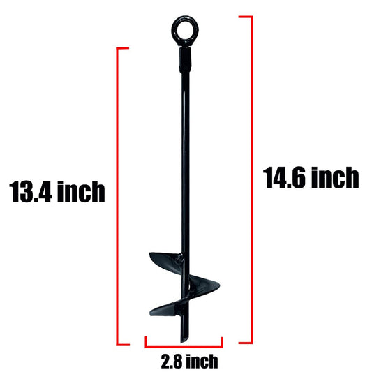 Jayzod Trampoline Anchor 15 Inch Set with 4 Tent Pegs Heavy Duty Trampoline Anchor Kit Swing for Metal Swing Set - Strong Wind