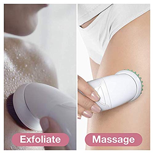 Braun Silk-épil Beauty Set 9 Deluxe 7-in-1 Epilator Women / Hair Remover, Facespa Facial Hair Remover, Shaver, Exfoliator, Face and Body Cleansing Kit, 9-985, White/Pink