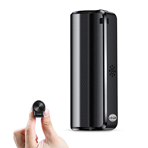 Mini voice recorder with 16GB storage, voice activation, 3200 mA battery, strong built-in magnet, and 192 hours recording capacity. Perfect for lectures, interviews, meetings, and more.