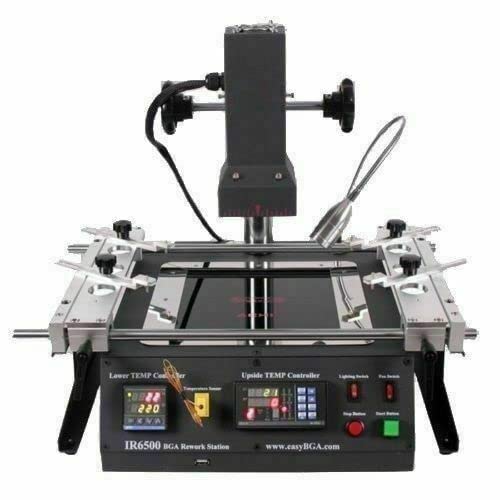 LENJKYYO Infrared Rework Station, Soldering Station, BGA Desoldering Station 800W, Workbench Welder IR6500 SMD SMT Soldering Machine Soldering Repairs 8 Segments for Increasing Temperatures (EU-Plug)