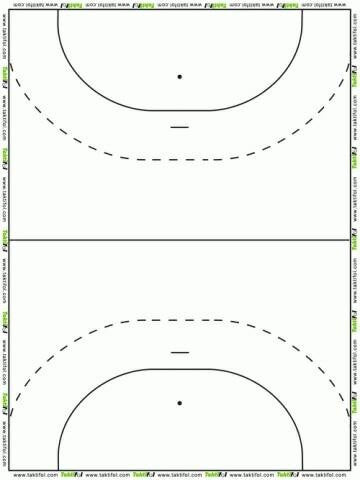 Taktifol Handball Starter Set - includes roll with 25 sheets (handball field), 2 markers (black & red), wiping cloth, and carrying bag. Self-adhesive, rewritable coaching film.