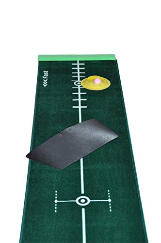 Best Track Putting Mat Infinity with integrated ball return and 2 support wedges.