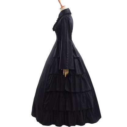 GRACEART Women's Gothic Victorian Dress Renaissance Maxi Costume (M)
