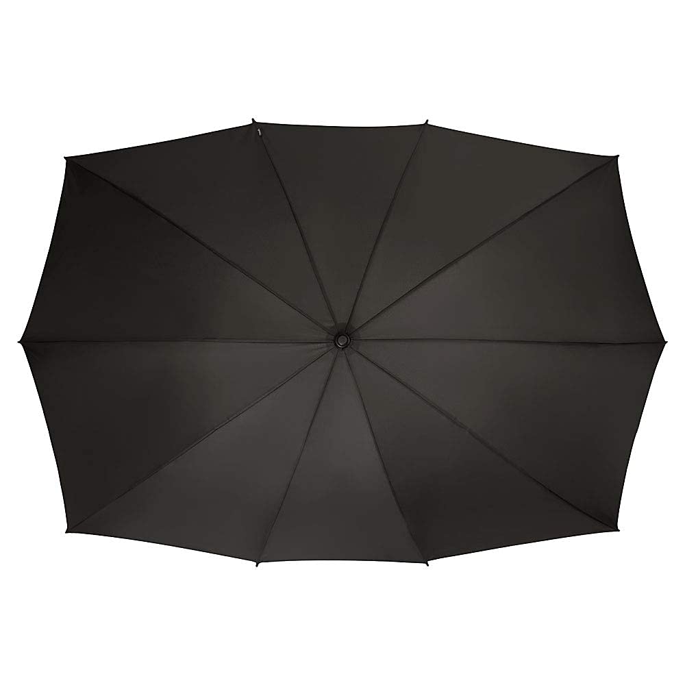 LILIENFELD Umbrella Partners Umbrella XL 148 cm x 99 cm Women Men Fiberglass 10 Ribs Very Stable Maxi Black