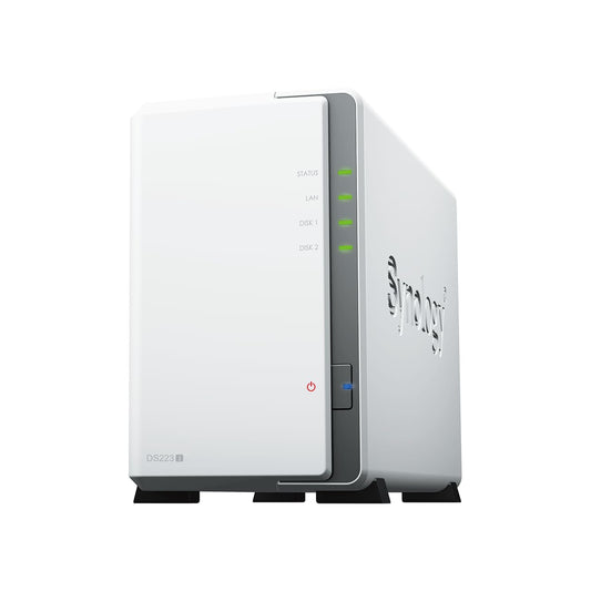 Synology DS223J 2 Bay Desktop NAS, white