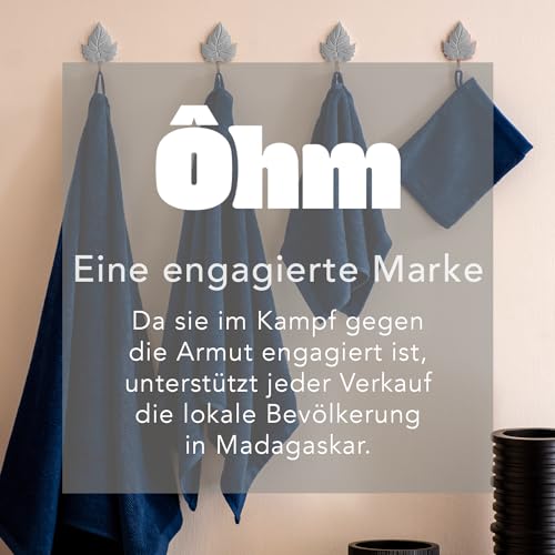 24 pieces of washcloths 30x30 cm | Small towel set | Terry Soft & Fluffy | 100% cotton | Mini washcloths | 500 g/m² | Oeko-Tex | Ôhm | Blue