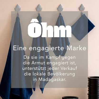 24 pieces of washcloths 30x30 cm | Small towel set | Terry Soft & Fluffy | 100% cotton | Mini washcloths | 500 g/m² | Oeko-Tex | Ôhm | Blue